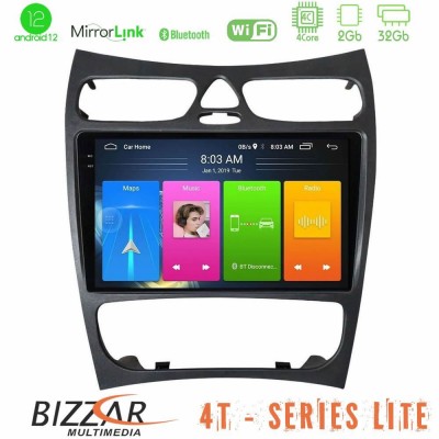 Bizzar 4T Series Mercedes CLK Class W209 2000-2004 4core Android13 2+32GB Navigation Multimedia Tablet 9